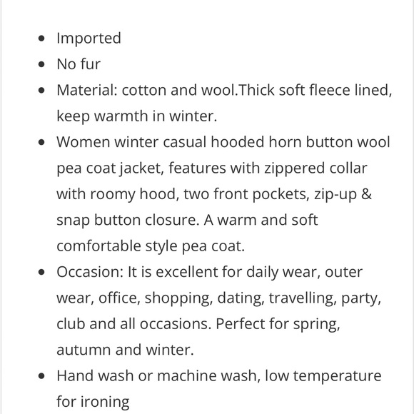 COPY - NWT VOGRE XL Black Wool blended Fleece lined Jacket - Picture 9 of 10